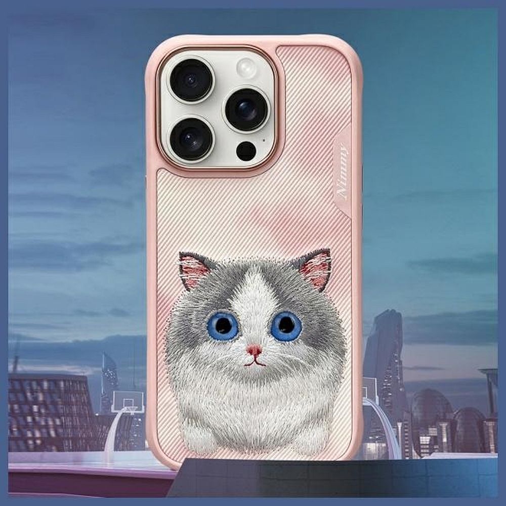 8f0f7a461e33522a0c5e496ea7783842 NIMMY case BIG EYED PET 2.0 Cat for IPHONE 16 Pro Max pink