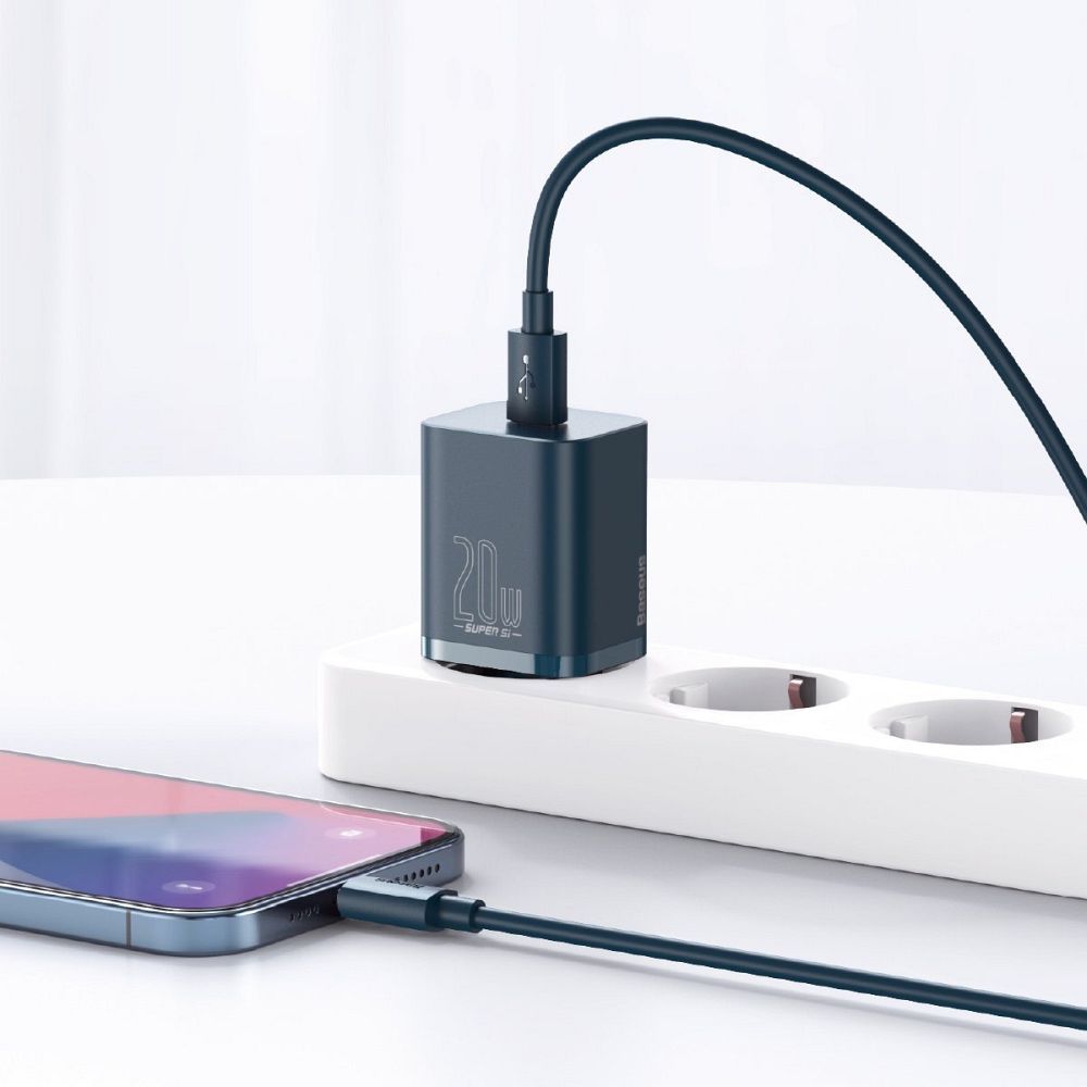 BASEUS charger Type C PD QC3.0 3A 20W CCSUP-B03/CCCJGCE blue