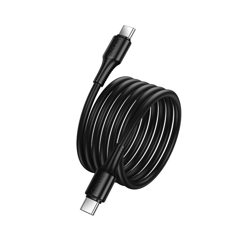 Cable USB C to USB C Hoco 3A 60W 1 m X120 black