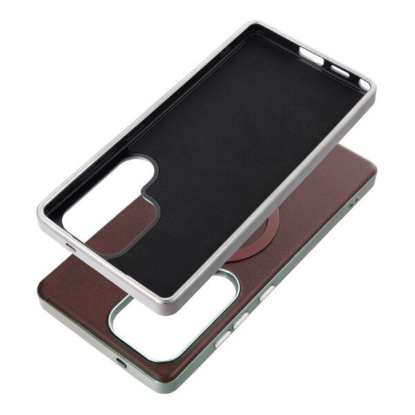 916b2c44efd073156aa870b5dd777f12 GENTLEMAN MAG COVER Case compatible with MagSafe for SAMSUNG A17 brown
