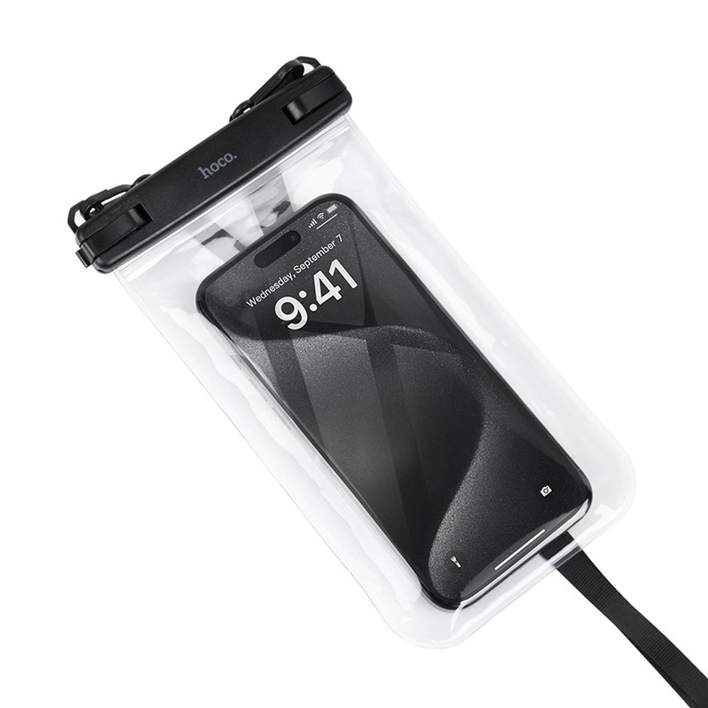 Waterproof case for mobile phone Hoco IP68 222 x 125 x 21 mm HX52 transparent