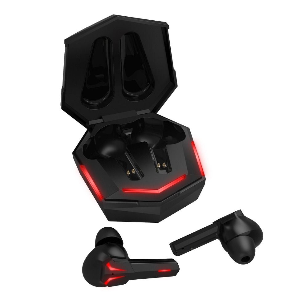 924283ccc9e9fb7e503fb0594afd9ec2 ART wireless earphones bluetooth gaming TWS + docking station Type C AP-TW-G10 black