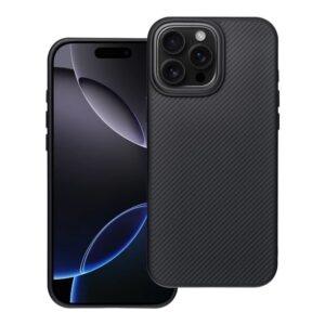 93d7c84046345417d7ed8e4d86482bc8 Carbon Elite Mag Cover compatible with MagSafe for IPHONE 16 PRO MAX black