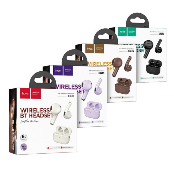 HOCO wireless earphones bluetooth TWS EQ15 black