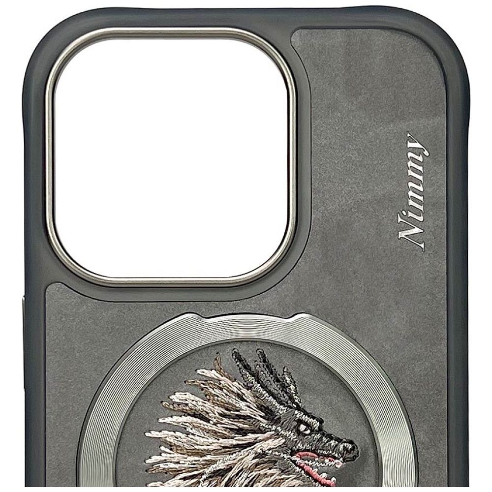 95489b097366ba06e9602a5527f256f9 NIMMY case DRAGON compatible with MagSafe for IPHONE 16 Pro Max gray