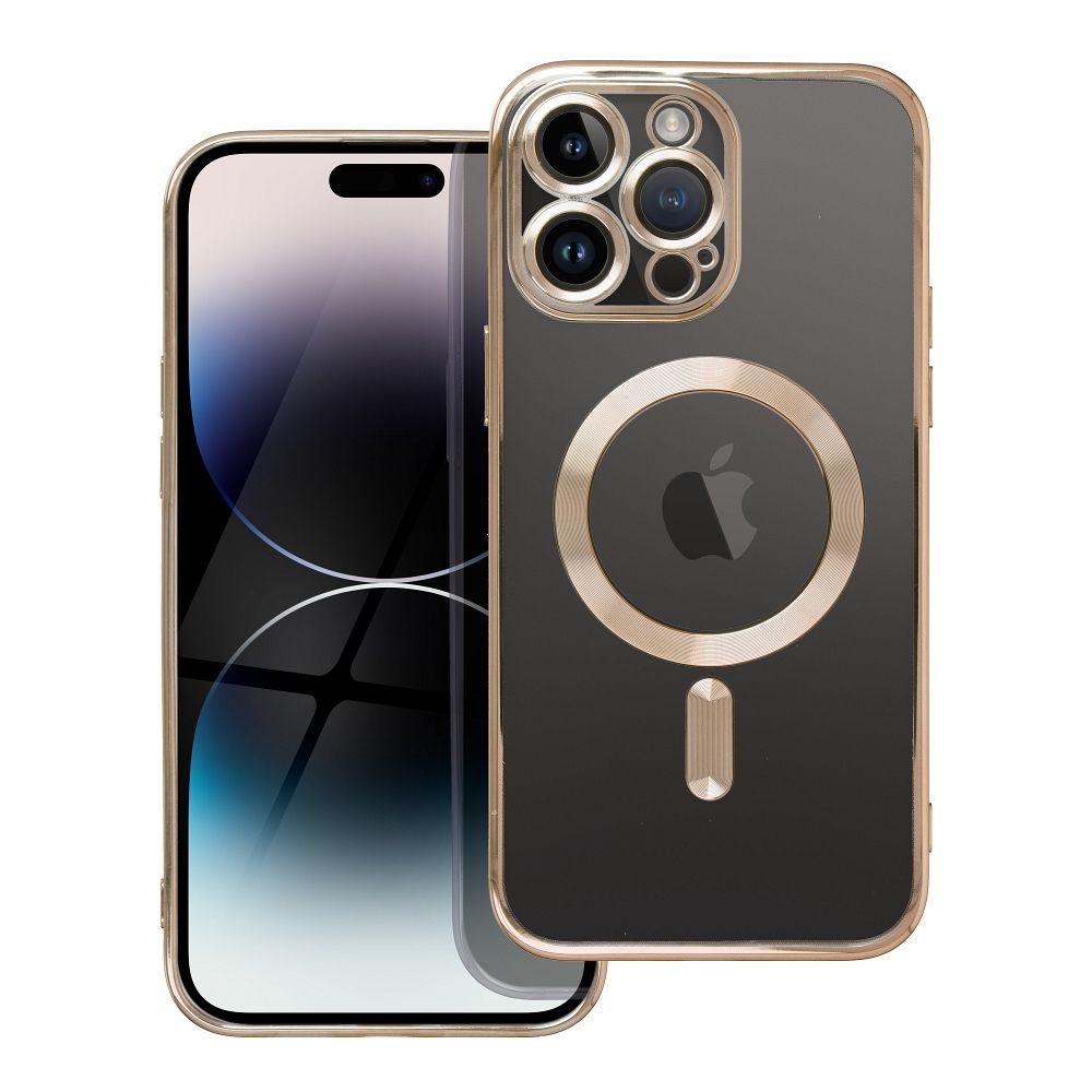 ELECTRO MAG COVER case compatible with MagSafe for IPHONE 17 Pro Max gold