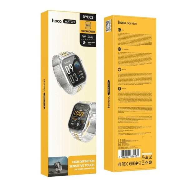 Smartwatch 2,02" TFT Hoco with call function DYD02 gold and silver