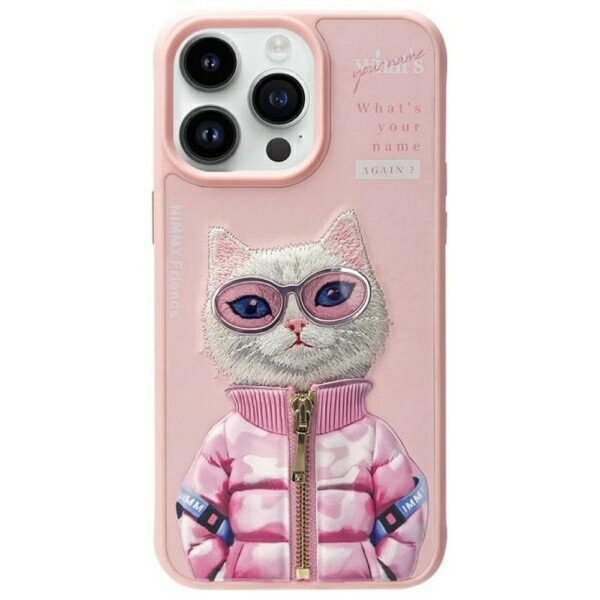 NIMMY case COOL&CUTE 2.0 Cat for IPHONE 15 Pro pink