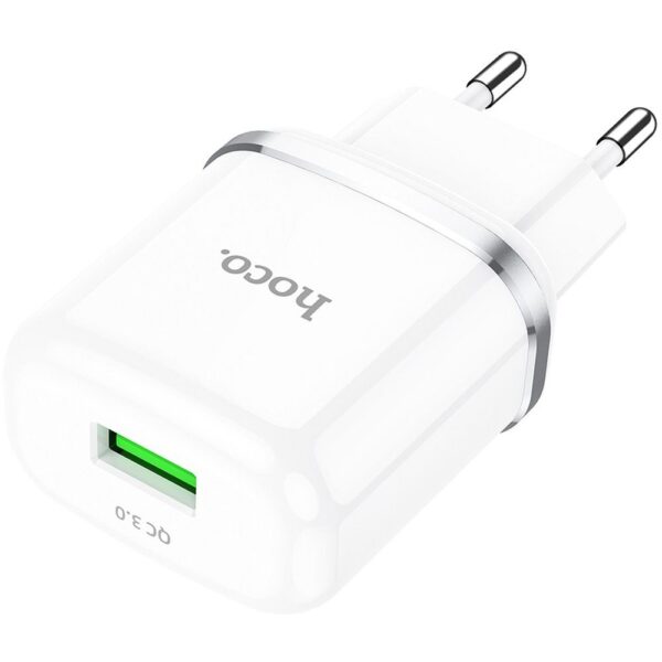 HOCO travel charger USB A QC3.0 3A 18W N3 white