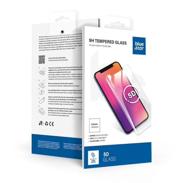 Tempered Glass Blue Star - APP IPHONE 17 Air 5D Full Cover black