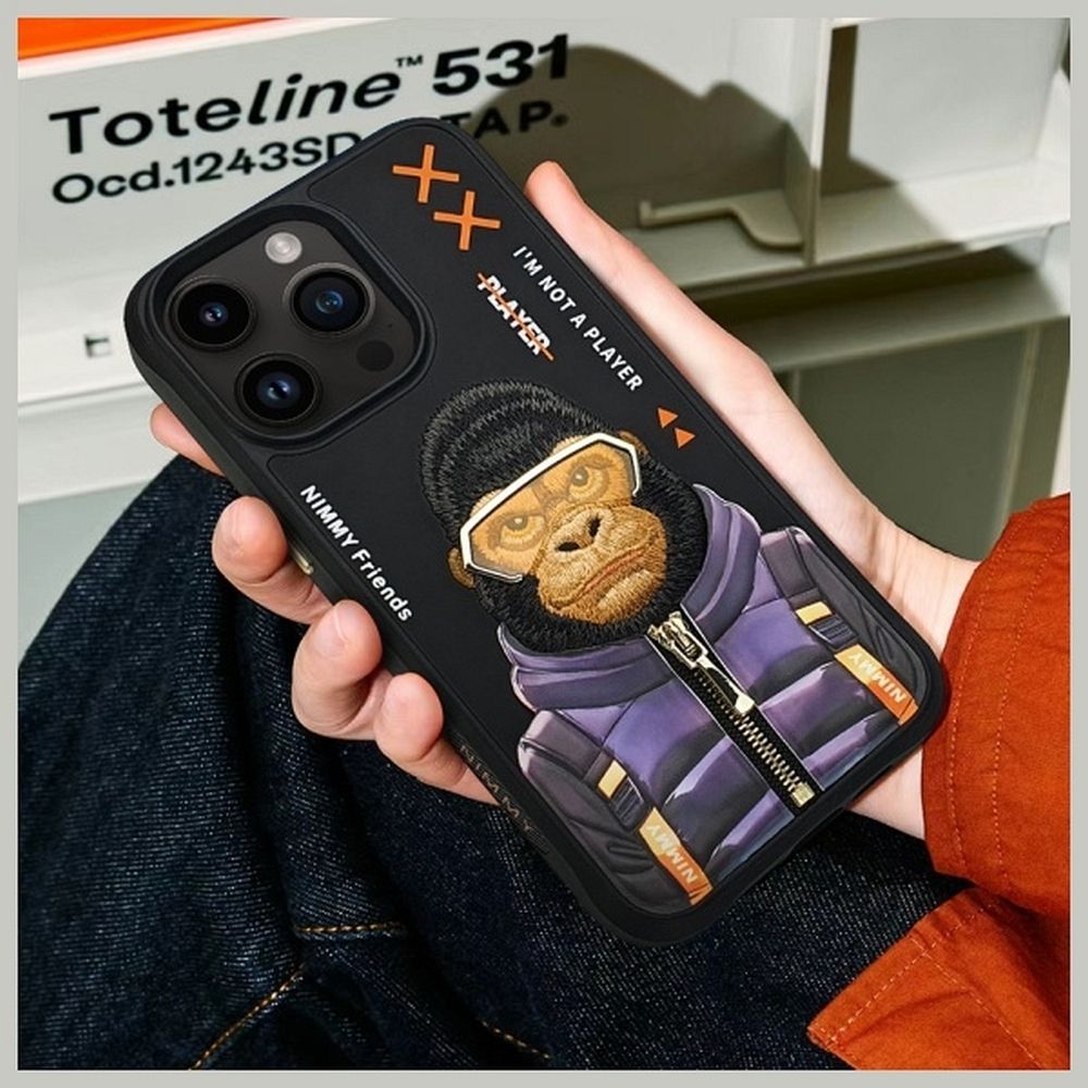 9ae0479e0ec24b6e70ed19bb4a320977 NIMMY case COOL&CUTE 2.0 Monkey for IPHONE 15 Pro black
