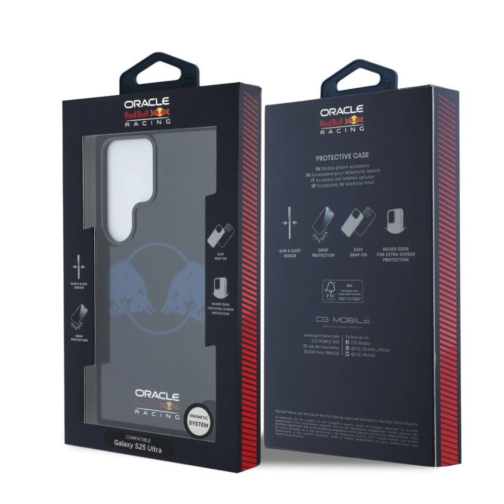 9b72821024afbf87d0949149e55e0aa6 RED BULL futerał do SAMSUNG S25 Ultra RBHMS25L24HIDBV (Magnetic IML Transparent PC Two Bulls) navy