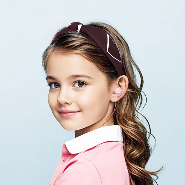 9b8d235bb1b068d1c249527f0fa6d1f4 HOCO wireless earphones bluetooth TWS for kids EW111 pink