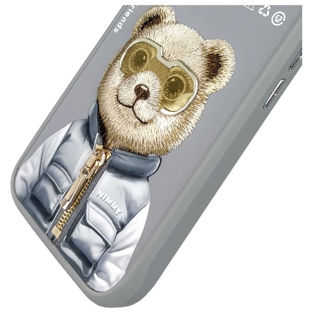 NIMMY case COOL&CUTE 2.0 Bear for IPHONE 16 gray