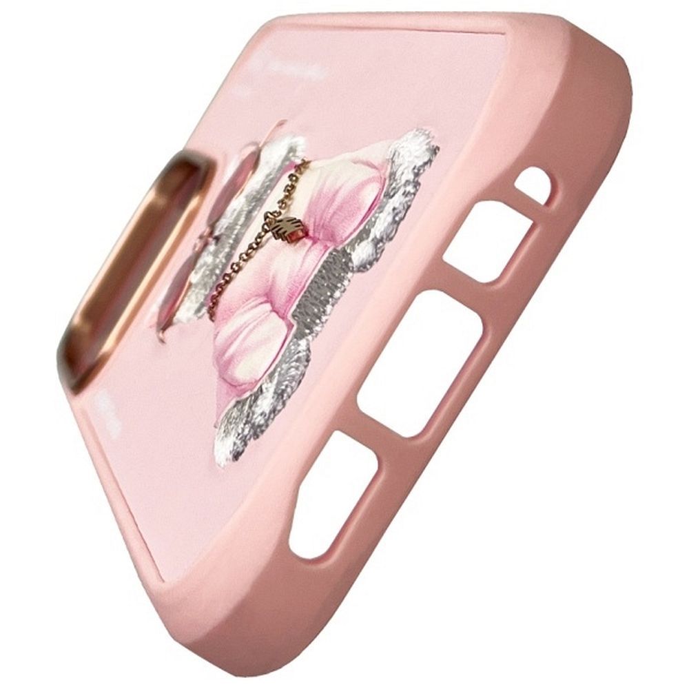 NIMMY case GLASSES COOL CAT for IPHONE 16 Pro pink