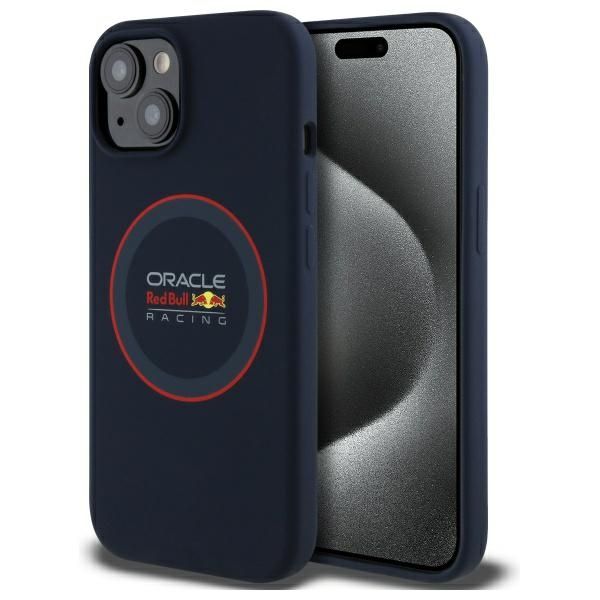 a0a3a6074d4025ed103cc6e6f7429d22 RED BULL case for IPHONE 14 compatible with MagSafe RBHMP14S24SIILVR (Silicone red Ring) navy