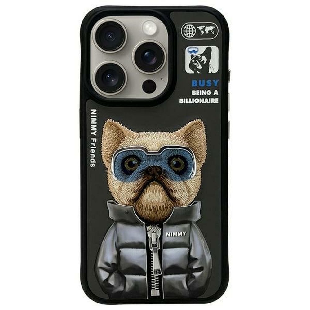 a0f4722d9dd33cb63a6a32ec59e661d0 NIMMY case COOL&CUTE 2.0 Dog for IPHONE 15 Pro black