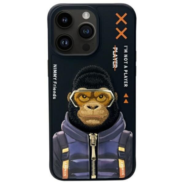 a301da61dd806d7bc50c14f17294b086 NIMMY case COOL&CUTE 2.0 Monkey for IPHONE 15 Pro black