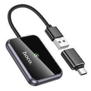 Wireless CarPlay adapter Hoco USB A / USB C HU1 black
