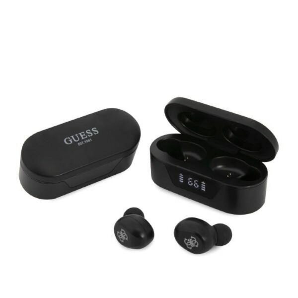a58f4fde8cb4c31b5363cab0230ebe16 GUESS wireless earphones bluetooth TWS + docking station GUTWST31EK (BT5 Classic) black