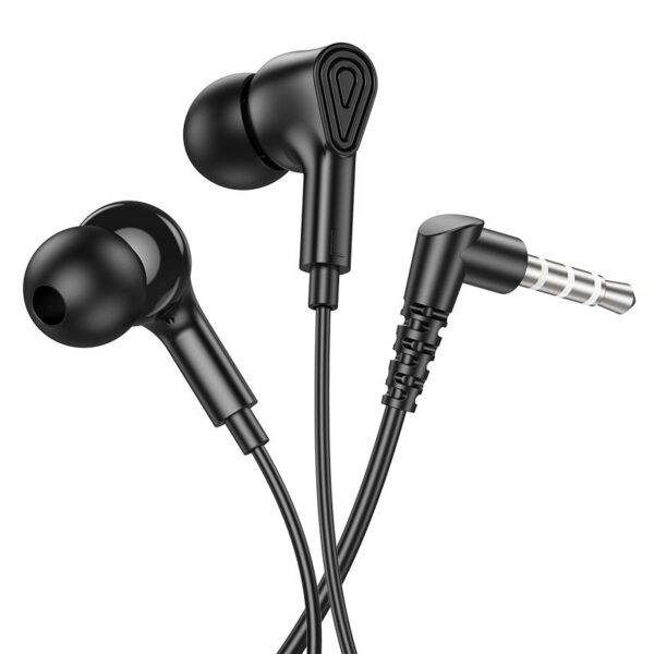 HOCO wire earphones Jack 3,5 mm with microphone M102 black