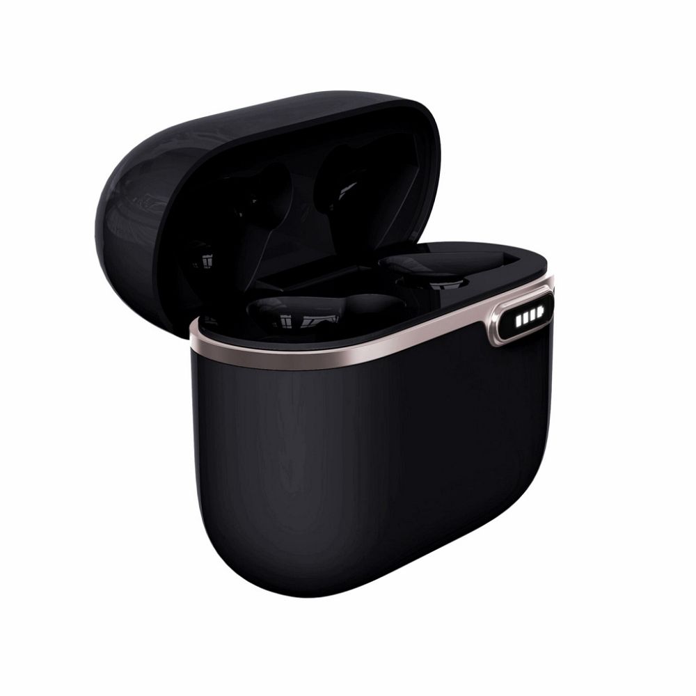 a79aba6f3a18f846a8d570747997e094 ART wireless earphones bluetooth TWS + docking station Type C AP-TW-B4B black