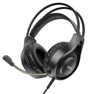 HOCO wire headphones Jack 3,5 mm with microphone W106 black