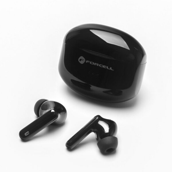 aa8b38783cf49a5e657e1f77c744159f FORCELL F-AUDIO Clear Sound wireless earphones bluetooth TWS black