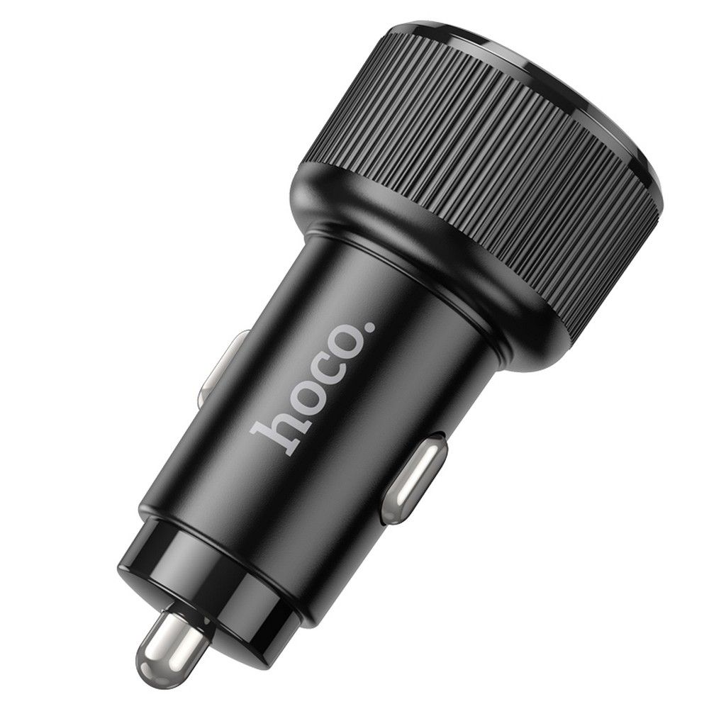 HOCO car charger 2 x Type C QC PD 50W NZ14B black