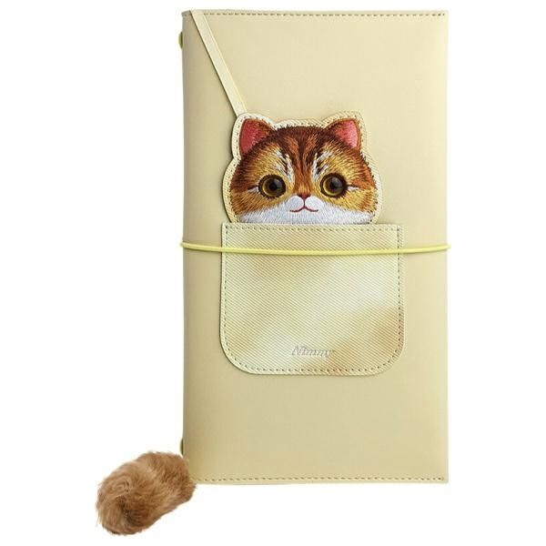 ac273e8ff3253e5d2a66905ab7fcb548 NIMMY set 2in1 notebook + pen BIG EYED PET 2.0 Cat khaki