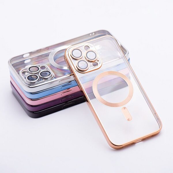ELECTRO MAG COVER case compatible with MagSafe for IPHONE 17 Pro Max gold