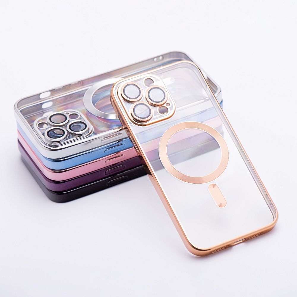 ELECTRO MAG COVER case compatible with MagSafe for IPHONE 17 Pro Max gold