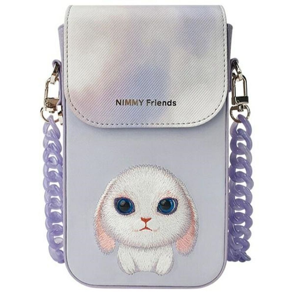 ae061f636ed1ddda3aade477ce5064c2 NIMMY set 3in1 phone bag + wallet + gps cover BIG EYED PET 2.0 Rabbit purple