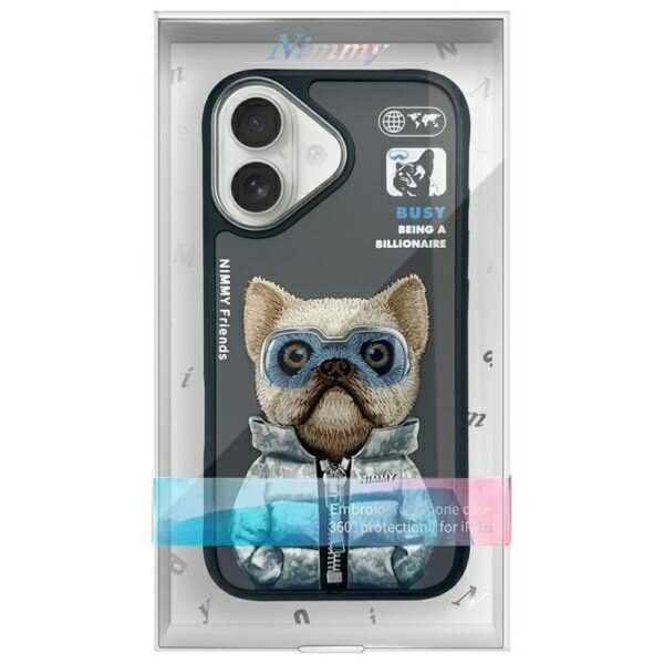 af3821ef3a0aa0b031155fddc24eac87 NIMMY case COOL&CUTE 2.0 Dog for IPHONE 16 black
