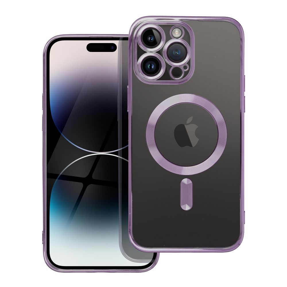 ELECTRO MAG COVER case compatible with MagSafe for IPHONE 17 Pro Max deep purple