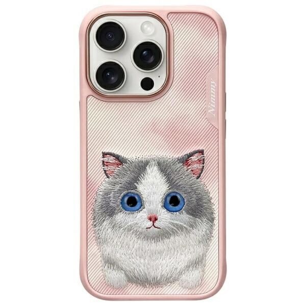 afe931a52bbacf64343595994cf49e52 NIMMY case BIG EYED PET 2.0 Cat for IPHONE 16 Pro Max pink