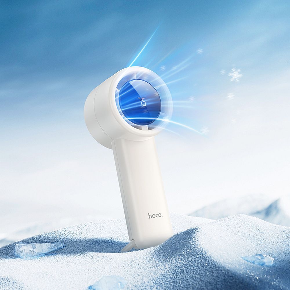 HOCO high speed handheld fan HX63 white