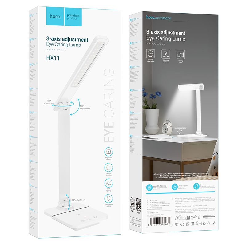 HOCO foldable table lamp LED HX11 white