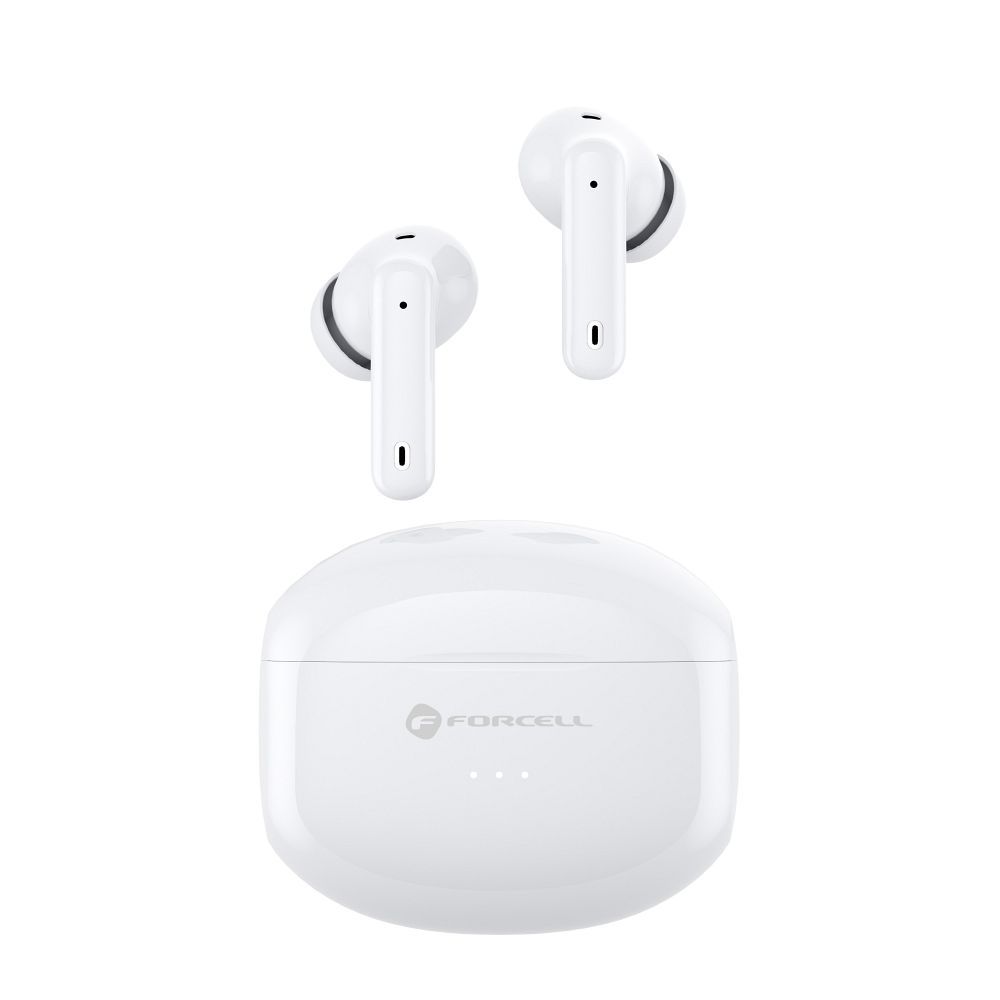 b106c07d3fc5fd8089b396024b40ea95 FORCELL F-AUDIO Clear Sound wireless earphones bluetooth TWS white