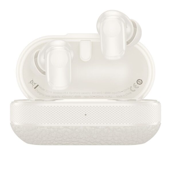 b1f55ccf1f790a9fa6c97cee5f1bfb93 HOCO wireless earphone bluetooth TWS EQ19 milky white