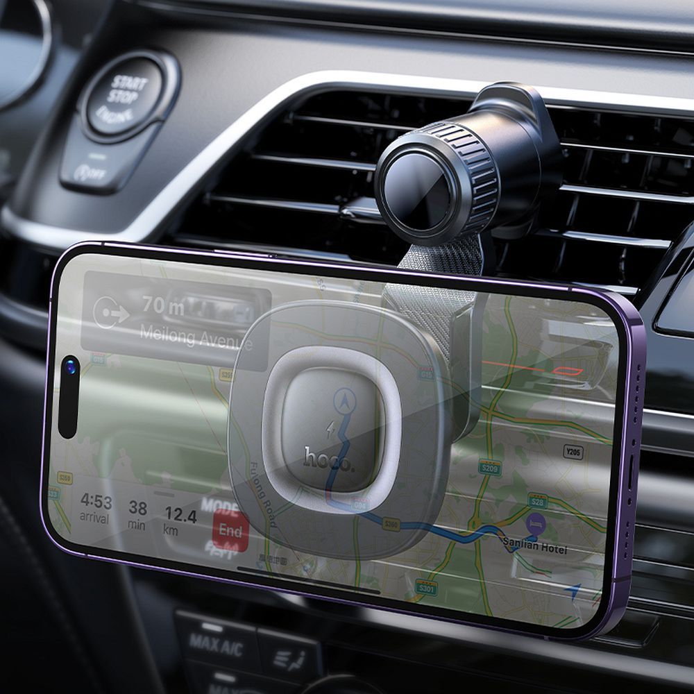 Car phone holder induction Hoco 15W air outlet HW30 black