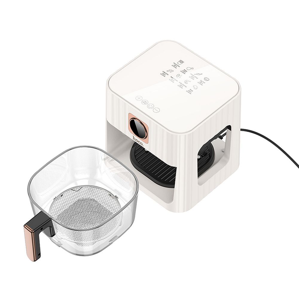 b248e29b0909762e46d97adda04b6d9b Air Fryer Hoco with touch screen 4,5L 1100W HE22 white