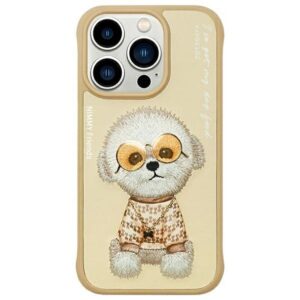 NIMMY case GLASSES COOL DOG for IPHONE 15 Pro Max khaki