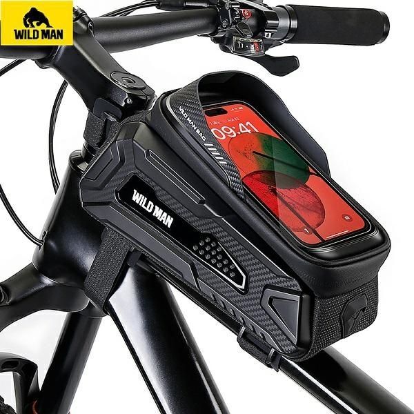 WILDMAN traveling bag for bike frame with zipper 2L (4 "- 7") M30 black