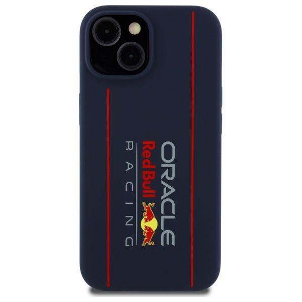 b8764528cf4a36881b07e22d9697b939 RED BULL case for IPHONE 15 compatible with MagSafe RBHMP15S24SIOLRV (Silicone Oversize Vertical Logo) navy