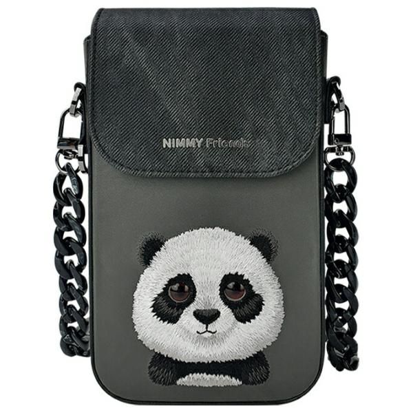b92a88f312e19b444eb9734f8cc4c73a NIMMY phone bag BIG EYED PET 2.0 Panda black