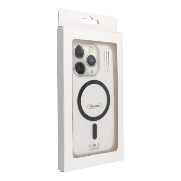 Drop Glue Colorful Ring Mag Cover compatible with MagSafe for IPHONE 15 black