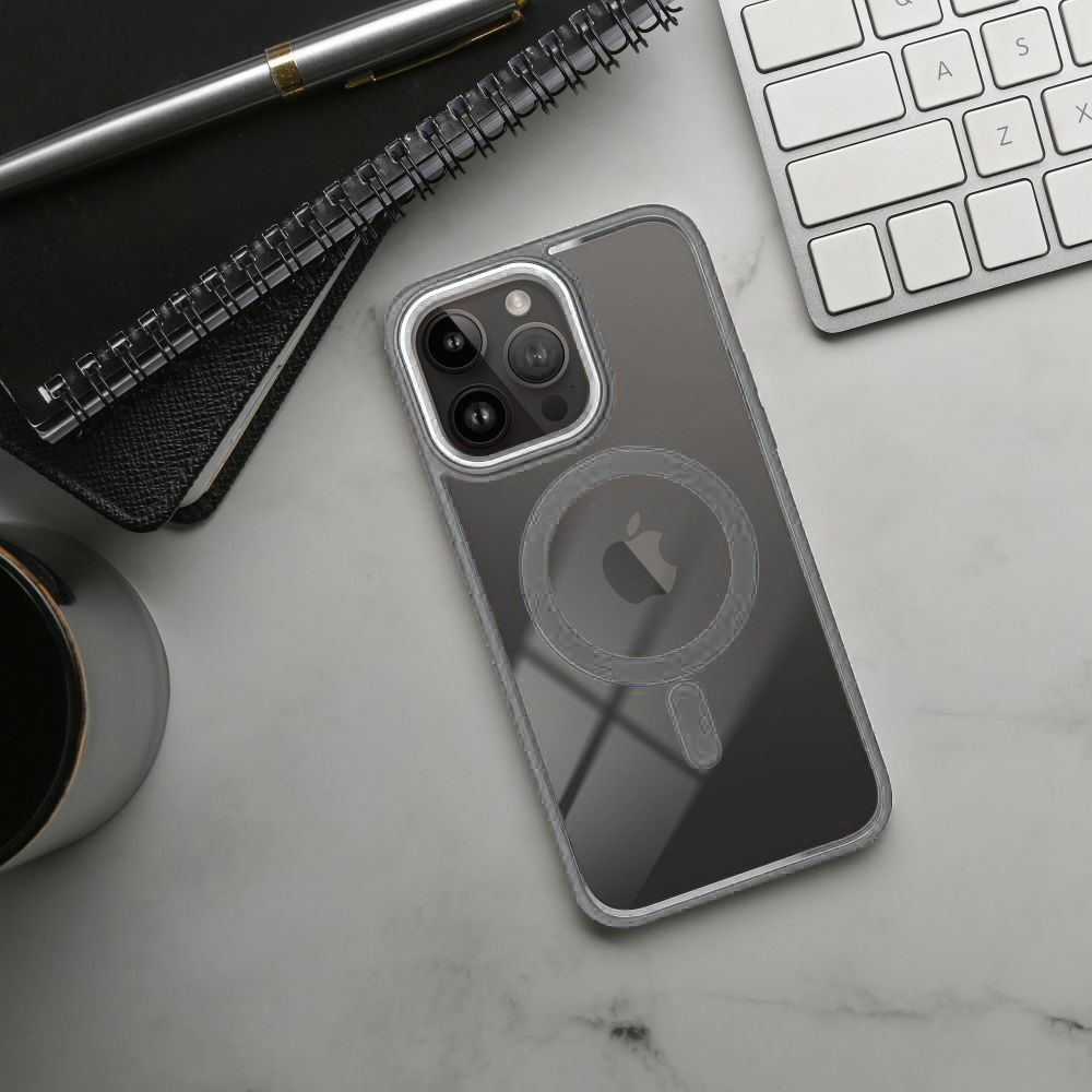 COLOR EDGE MAG COVER case compatible with MagSafe for SAMSUNG A17 titatnium grey