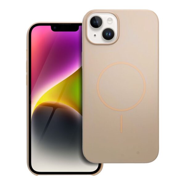 Glossy Mag Cover compatible with MagSafe for IPHONE 14 PLUS desert gold