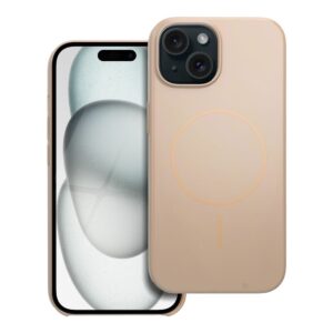 bc3af048d394c902090059941d25732f Glossy Mag Cover compatible with MagSafe for IPHONE 15 desert gold